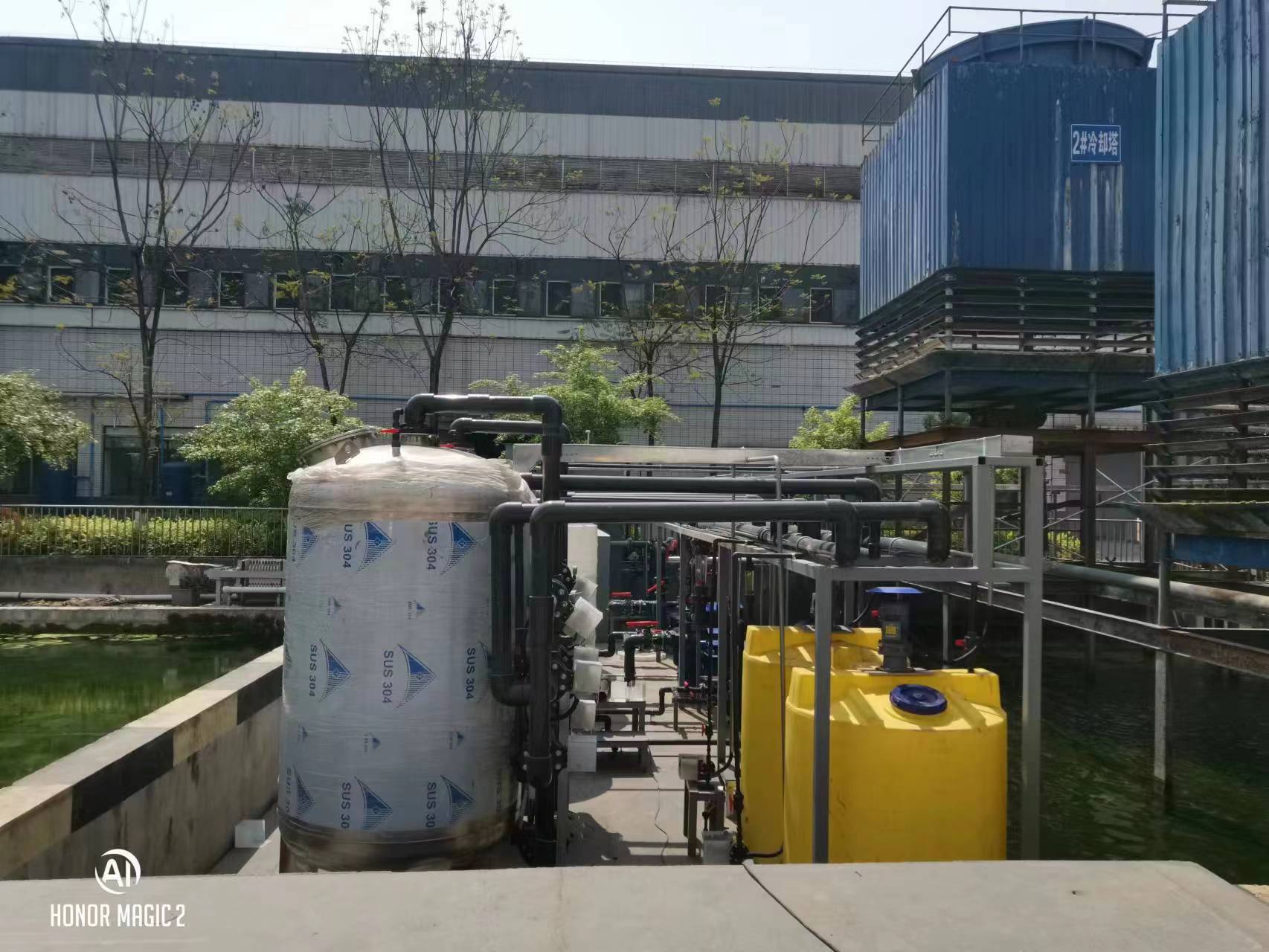 叙永郎酒东方玻璃有限公司空压循环水处理项目正式进入施工收尾阶段